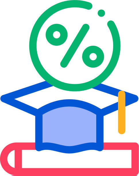 借钱支付学费图标大纲图片下载