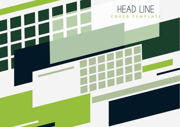 在白色背景上抽象斜矩形和正方形。通用几何模板为公司设计封面，名片，传单，报告。向量图片下载