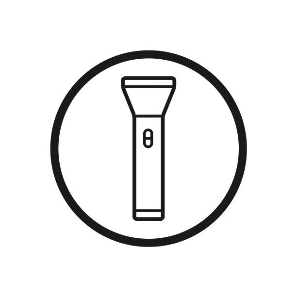 闪光灯，闪光灯矢量图标，平面设计最好的矢量手电筒插图图片下载