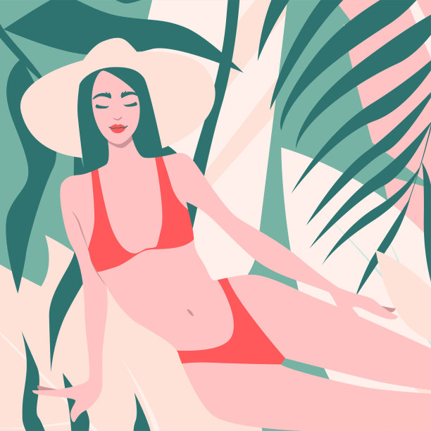 坐在户外的女人图片下载