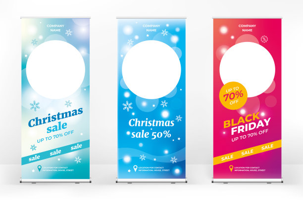 黑色星期五广告套卷条幅，创意几何背景文字和照片，网络横幅，代表节日活动的主题黑色星期五图片下载