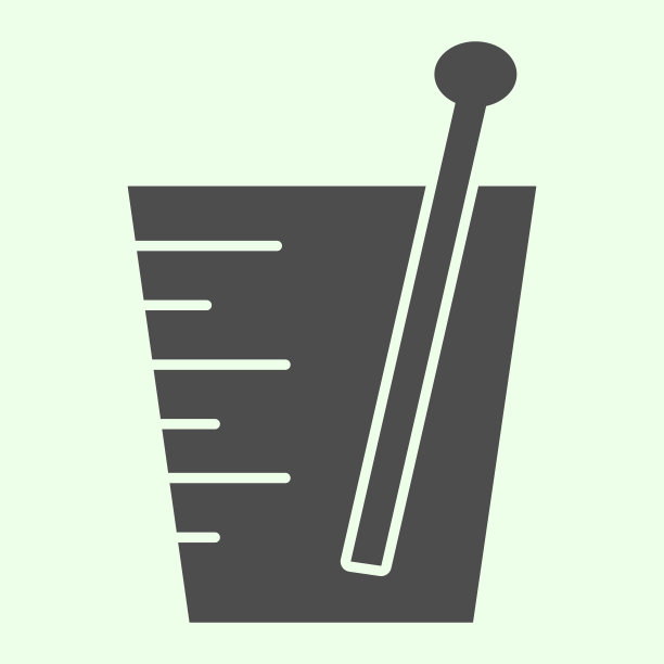 尿液检测分析固体图标。实验室烧杯字形风格象形文字在白色背景上。化学和生物标志的移动概念和网页设计。矢量图形。图片下载