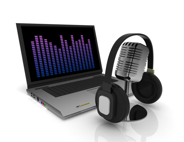 数字音频或音乐软件概念。图片下载