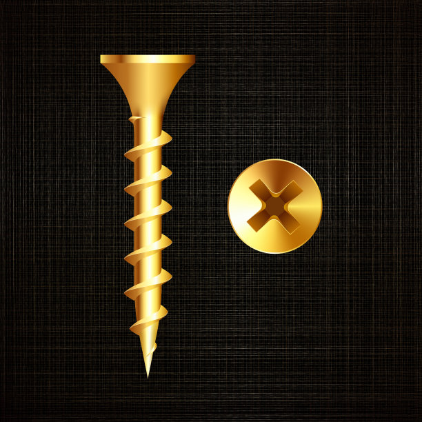 螺丝上的金属背景图片下载