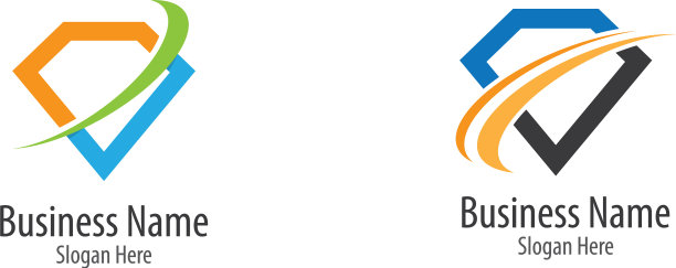 钻石标志模板图标图片下载