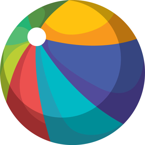 海滩气球塑料玩具图标图片下载