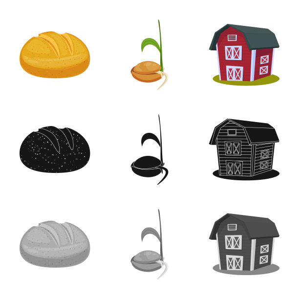 设计农业和农业标识图片下载