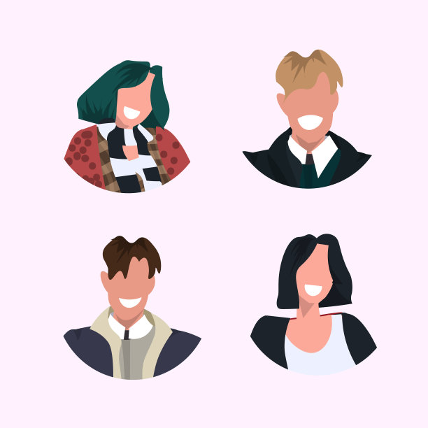 设置女性男性头像收集微笑图片下载