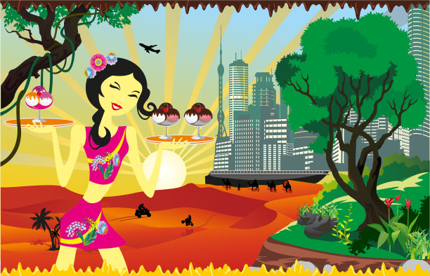 沙漠里的冰激淋图片下载