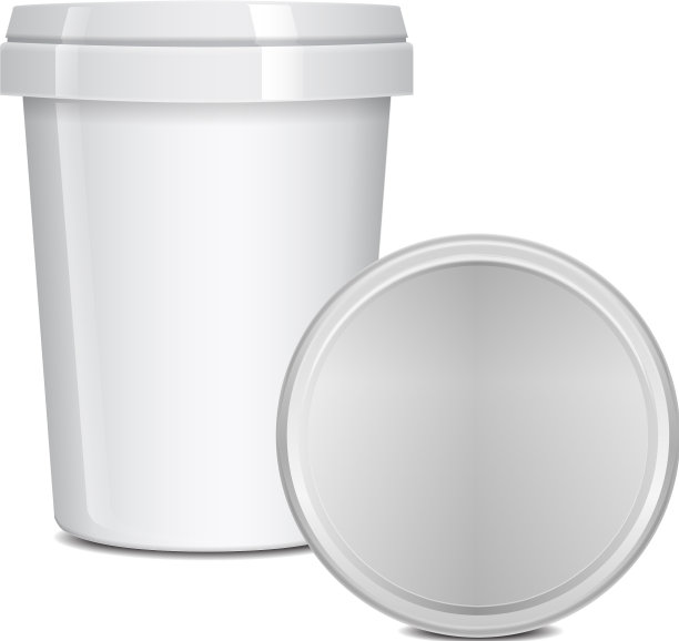 空白的食品杯容器的快餐甜点图片下载