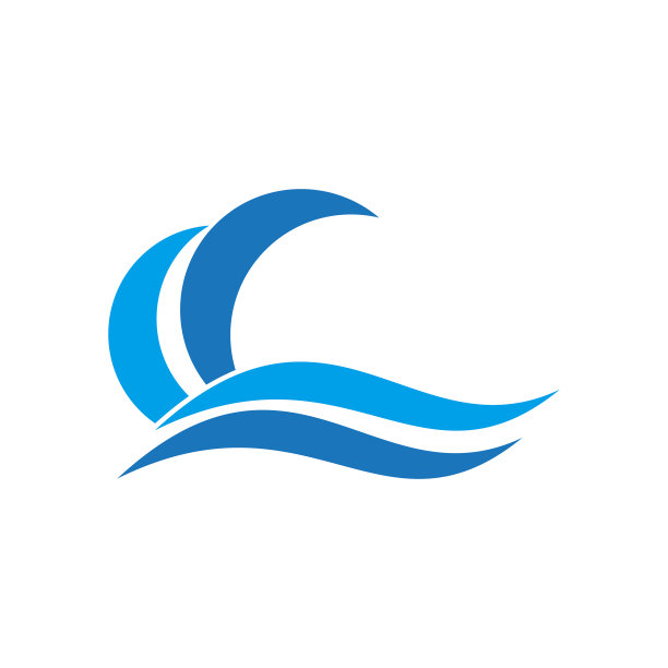 摘要波浪商业标志图片下载