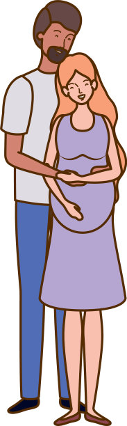 丈夫站着的孕妇图片下载