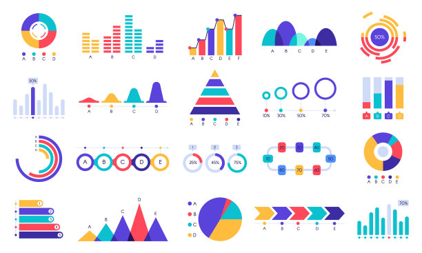 图形图表图标金融统计图表图片下载