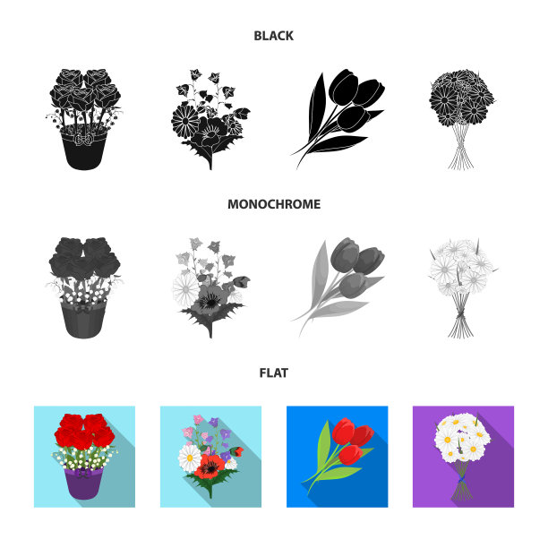 孤立对象弹簧和花环的图标设置图片下载
