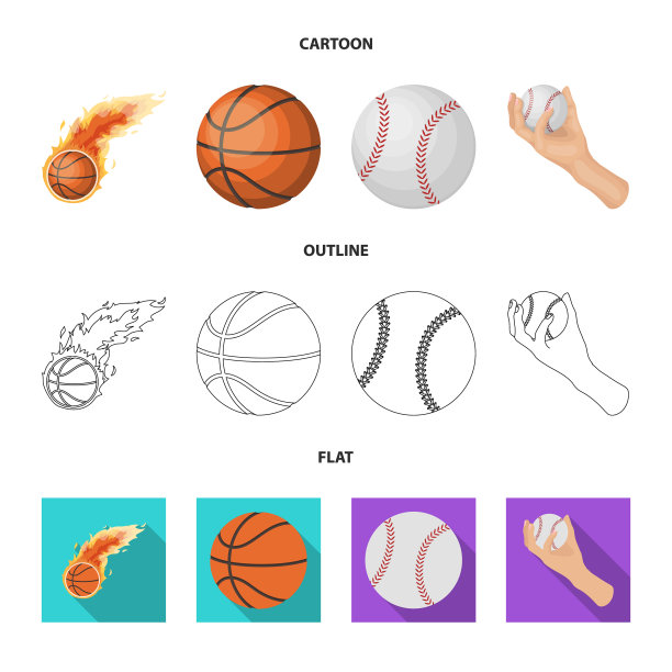 球和足球标志集图片下载