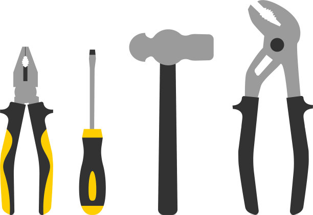 设置修理工具图标钳子螺丝刀图片下载