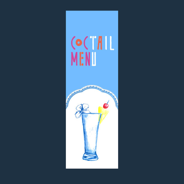 用蕾丝手绘的鸡尾酒派对横幅图片下载