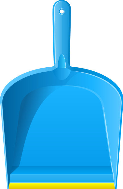 蓝色塑料勺图片下载