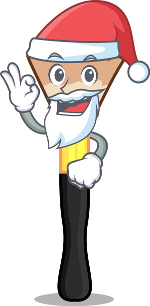 吉祥物形状的圣诞老人图片下载