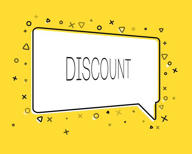 几何横幅与题词折扣图片下载