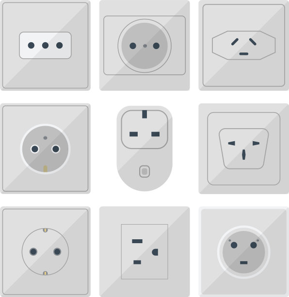 电插头堆叠出能量图片下载