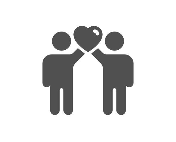 朋友夫妇图标友谊标志援助图片下载