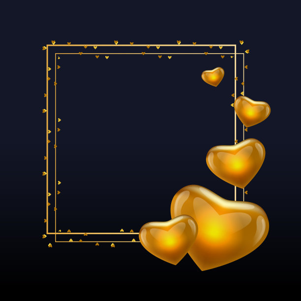 金字情人节用金字书写图片下载