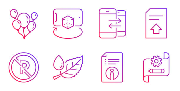 上传文件技术信息和气球图标集图片下载