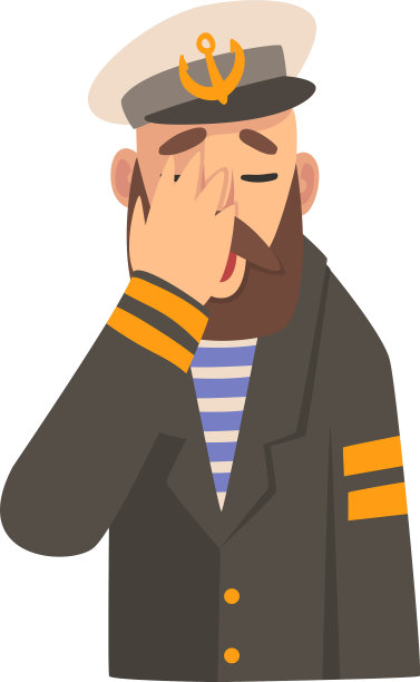 满脸胡须的人用手捂着脸图片下载