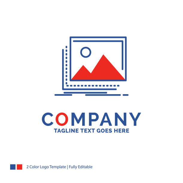 画廊形象的公司名称标识设计图片下载