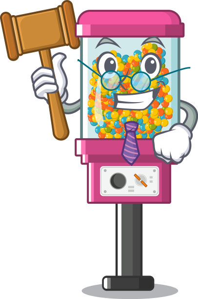 在卡通上评判糖果自动售货机图片下载