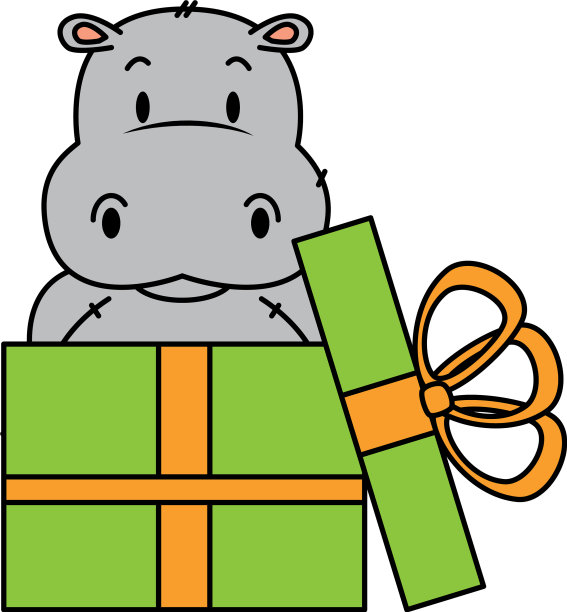 可爱的小河马图片下载