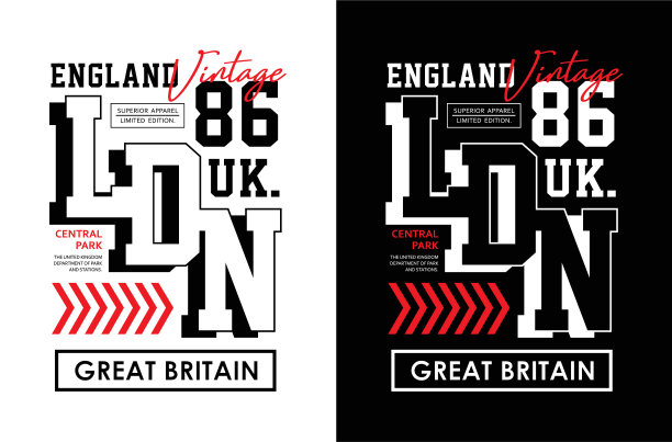 伦敦86排印设计图片下载