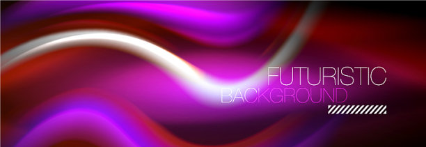 流体颜色混合发光氖气波背景图片下载