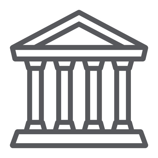 银行建筑图标图片下载