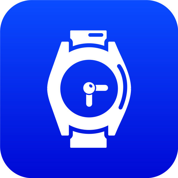 手表图标蓝色图片下载