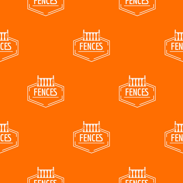 栅栏花纹橙色图片下载