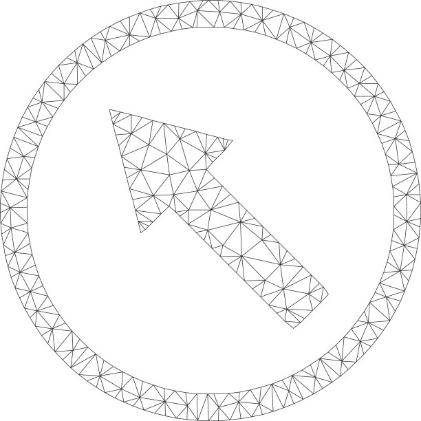 网格左上箭头图标图片下载