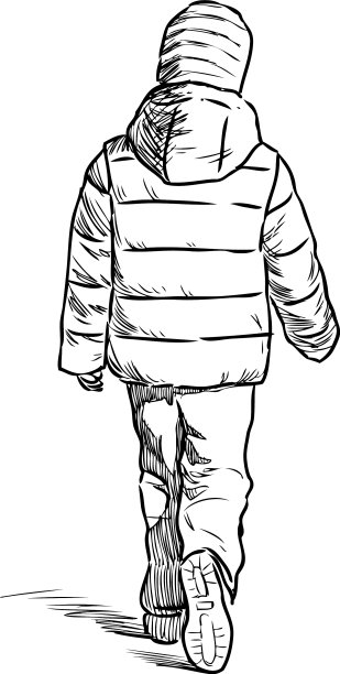 大步的小男孩图片下载