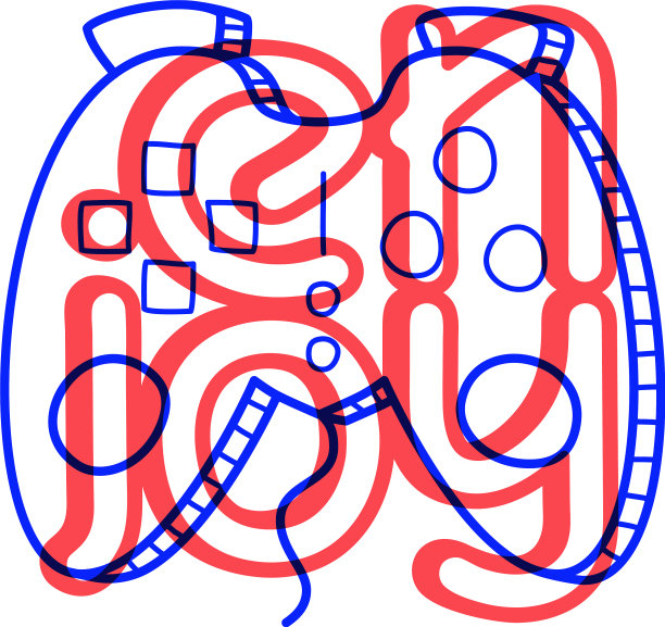 手绘游戏手柄图标在涂鸦风格为您图片下载