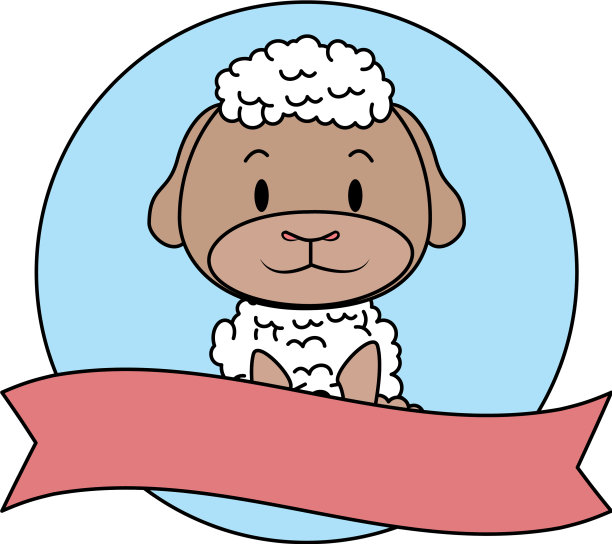 可爱的小绵羊角色图片下载