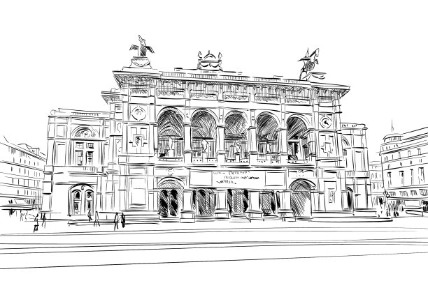 维也纳国家歌剧院，奥地利维也纳图片下载