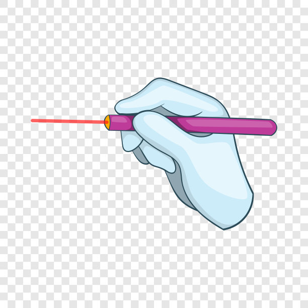 激光眼科手术程序图标卡通风格图片下载