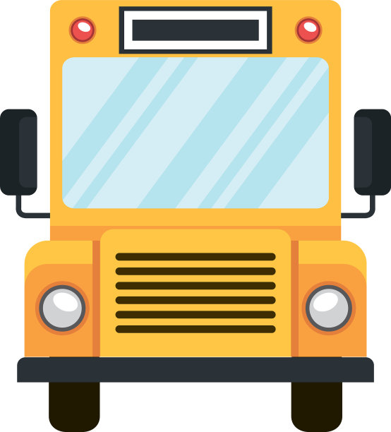 校车交通孤立图标图片下载
