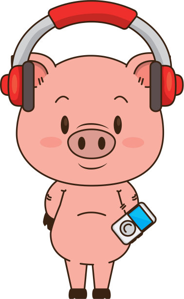 可爱的小猪角色图片下载
