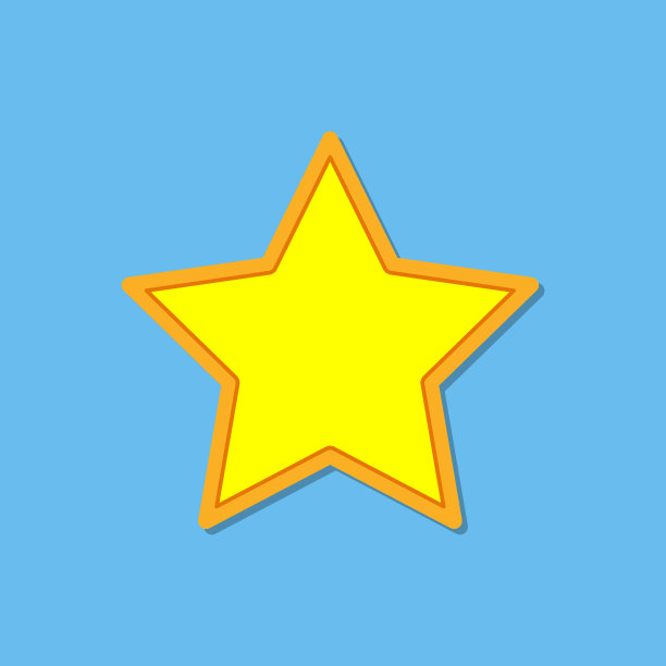 黄色的星星图标图片下载
