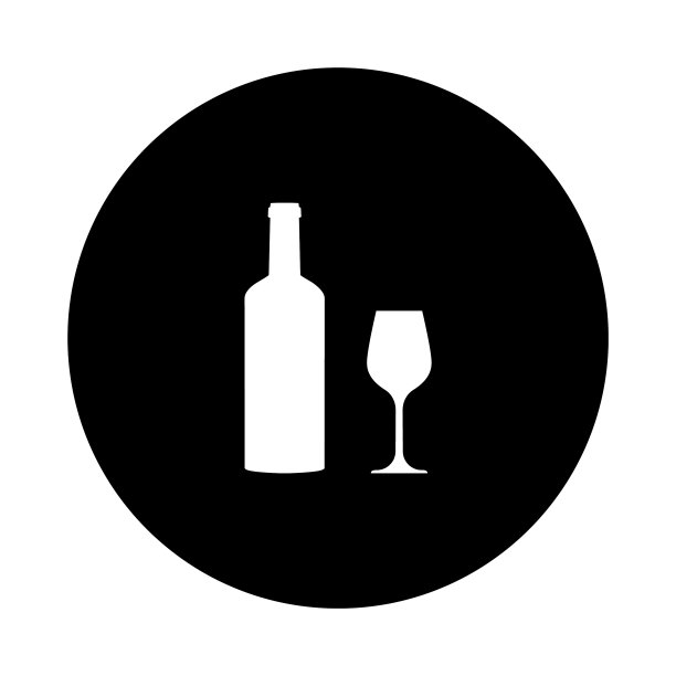 葡萄酒杯和圆形图片下载