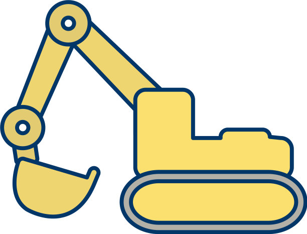 挖掘机图标图片下载