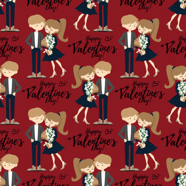 情人节无缝模式图片下载