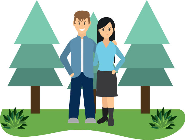 年轻夫妇卡通图片下载